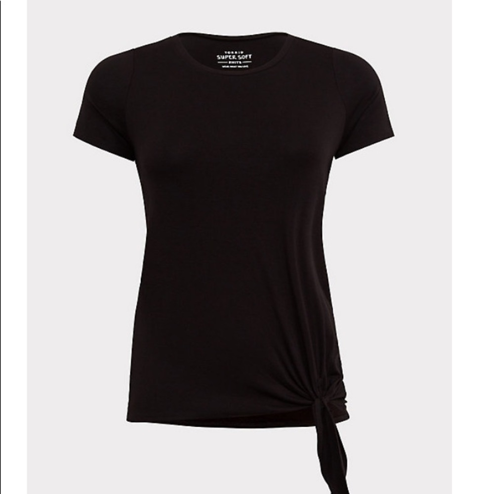 Super Soft Tie Front Tee